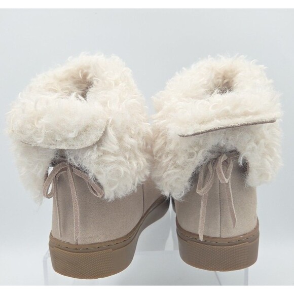 Cougar Women's Bootie Boots Devon Waterproof Beige Faux Fur Foam Suede Size 7 - Picture 8 of 10